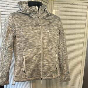 Superdry Women's Textured Gray Ski Jacket